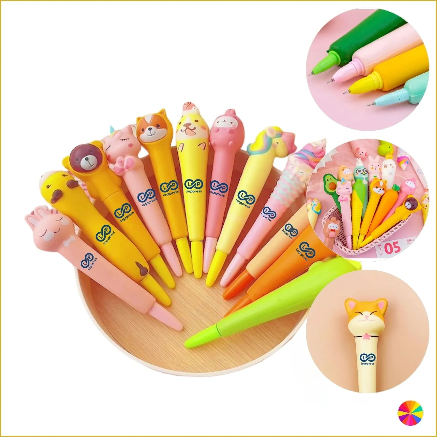 Cute Animal Shape Stress Relief Squeeze Pen