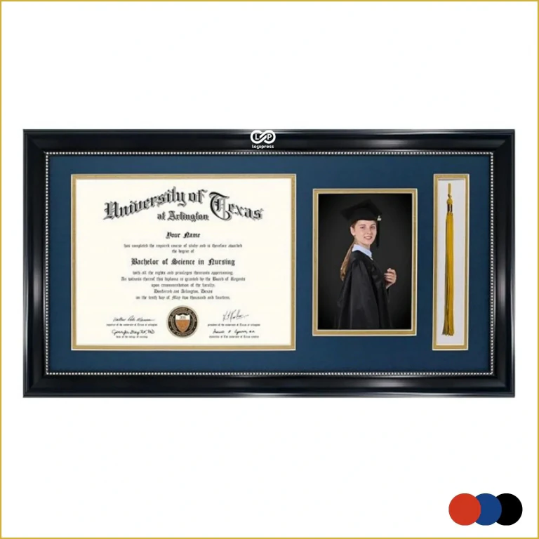 Large Resin Graduation Diploma Frame with Tassel Holder