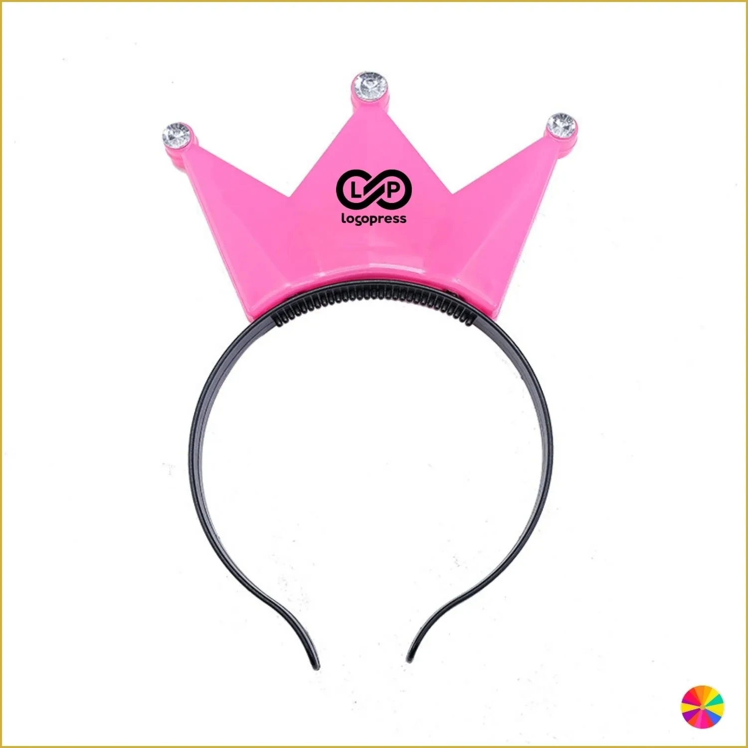Multi-use Party Flashing Crown LED Tiaras Hairband - Plastic