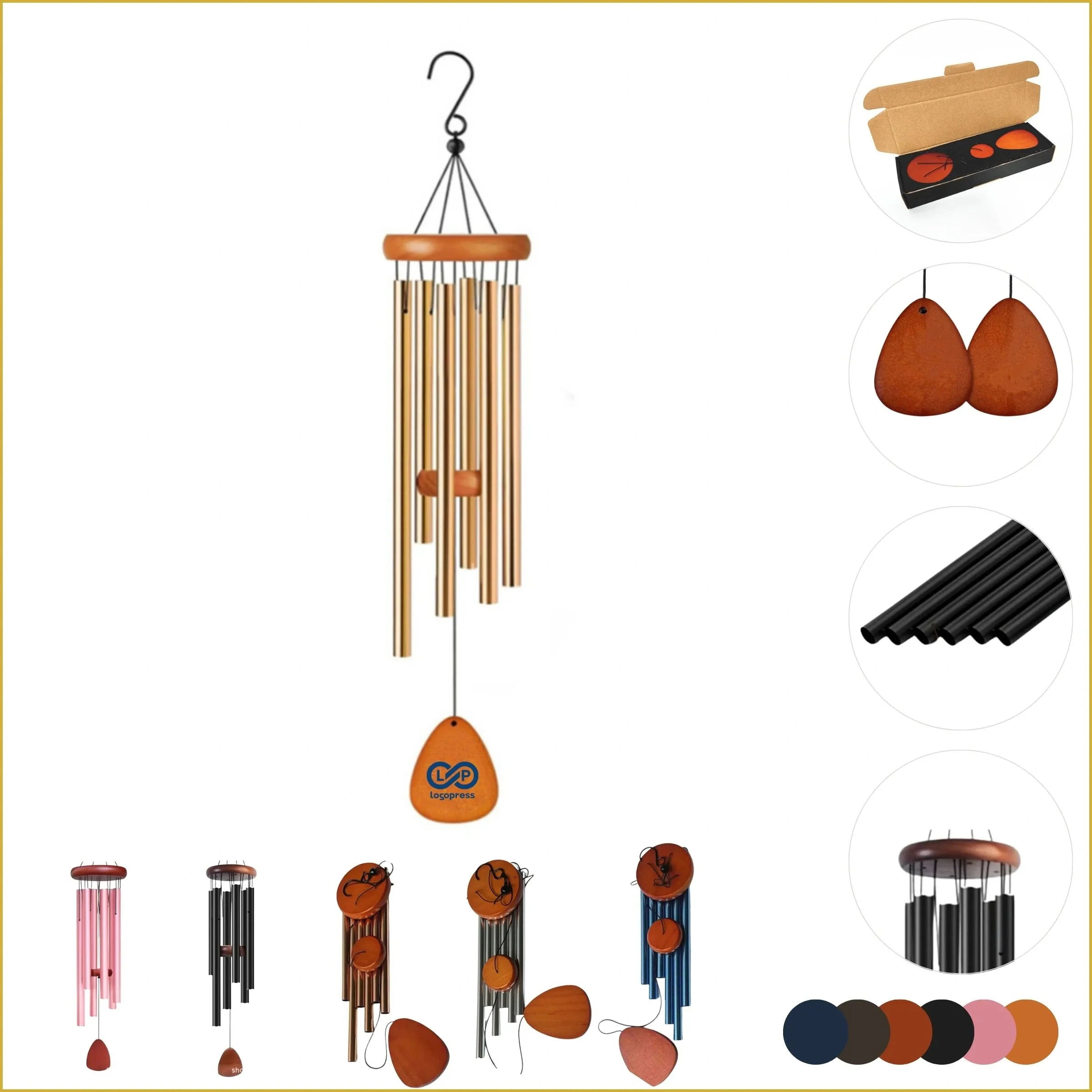 Elegant Metal Wind Chime for Garden and Porch