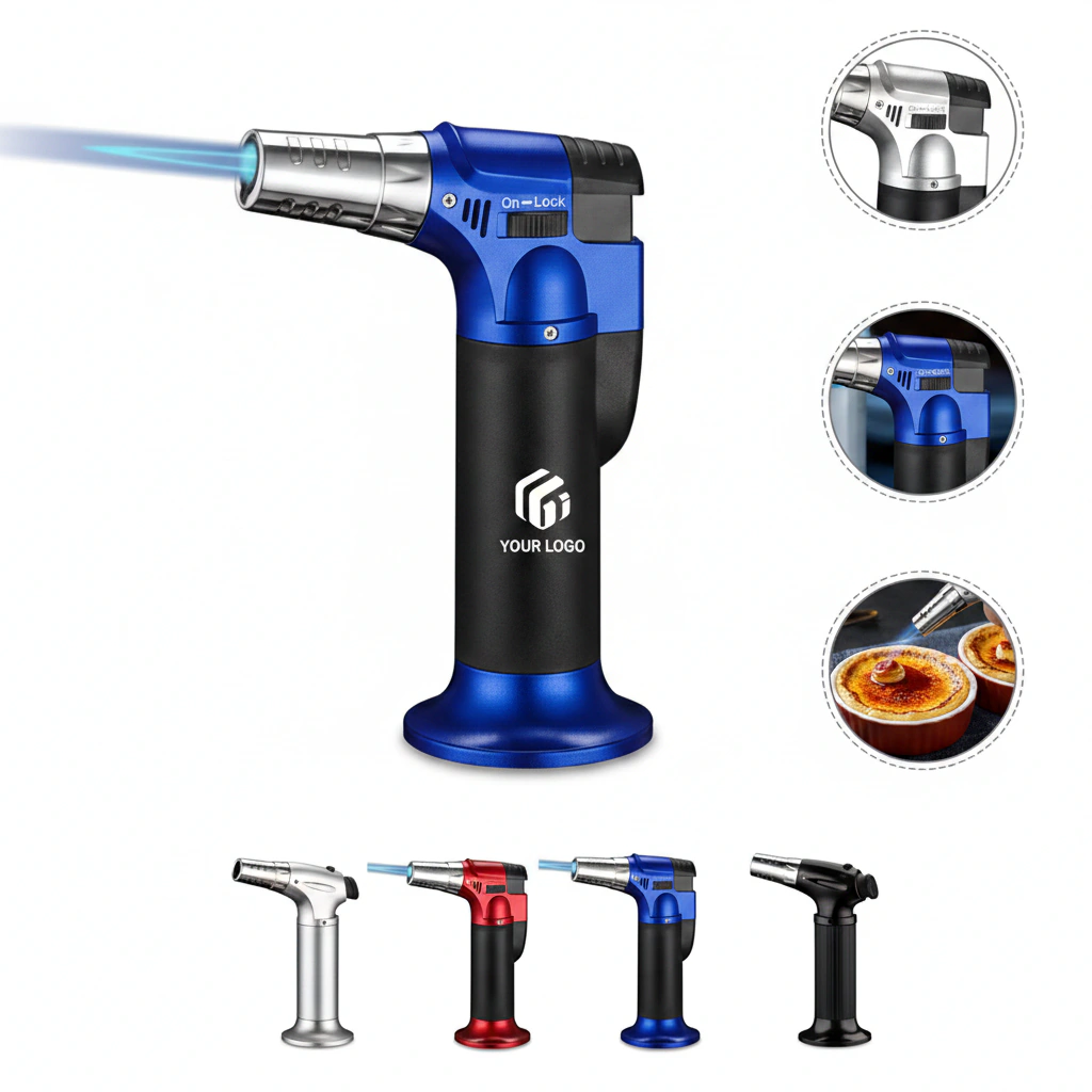 Multi-purpose Portable Safety Refillable Metal Torch Lighter