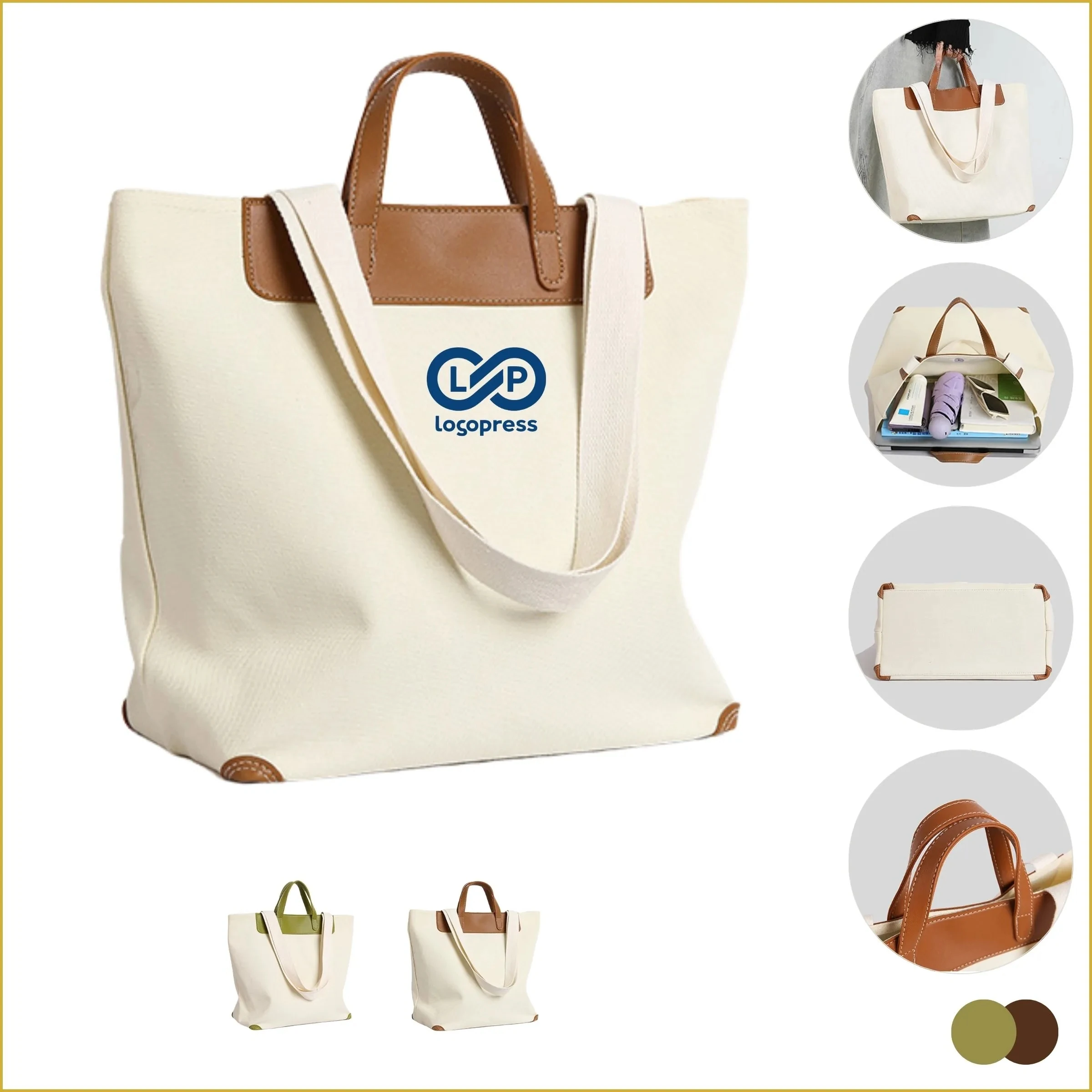 Vintage Large Thickened Event Gifts Casual Canvas Handbag