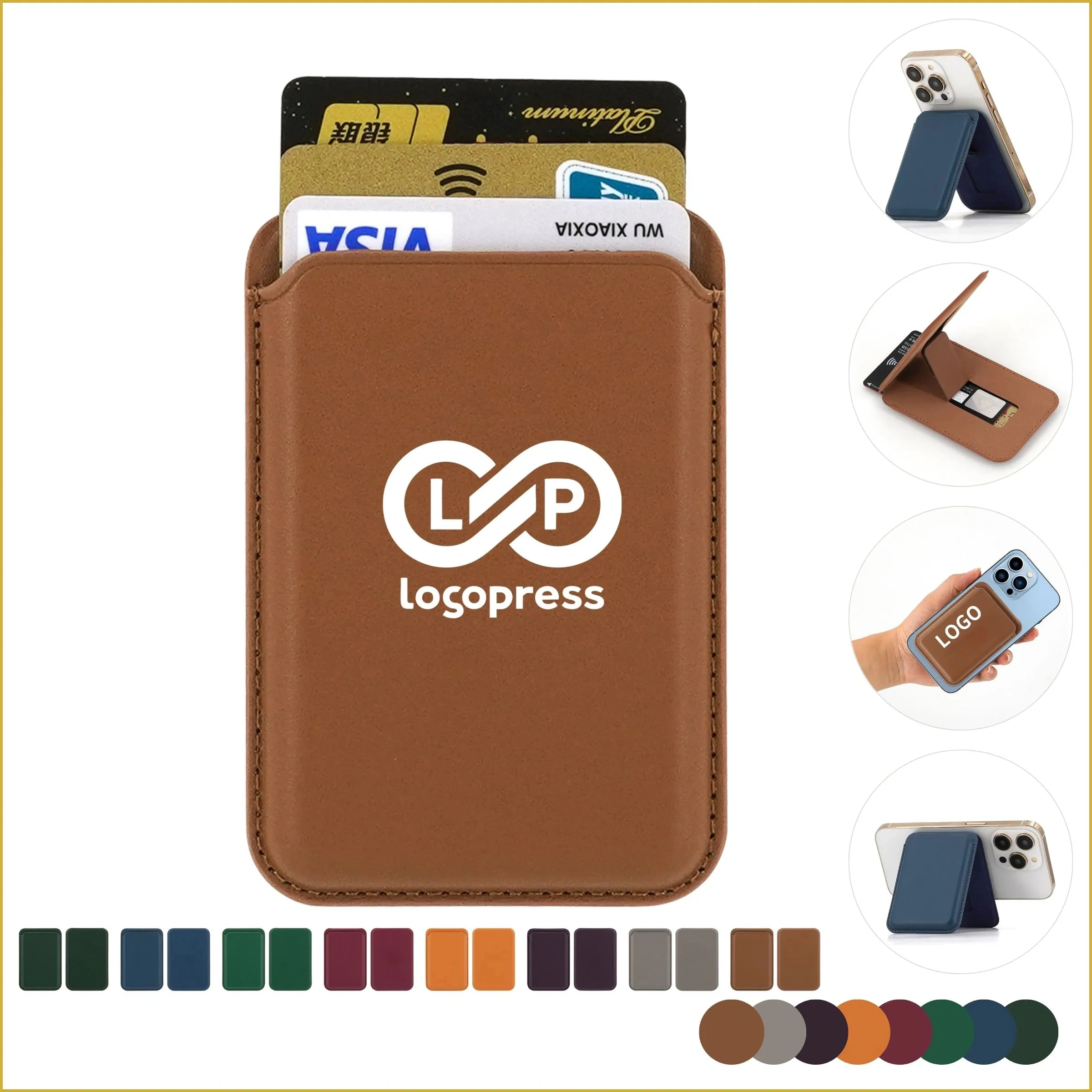 Premium Magnetic Magsafe Wallet Card Holder with Stand