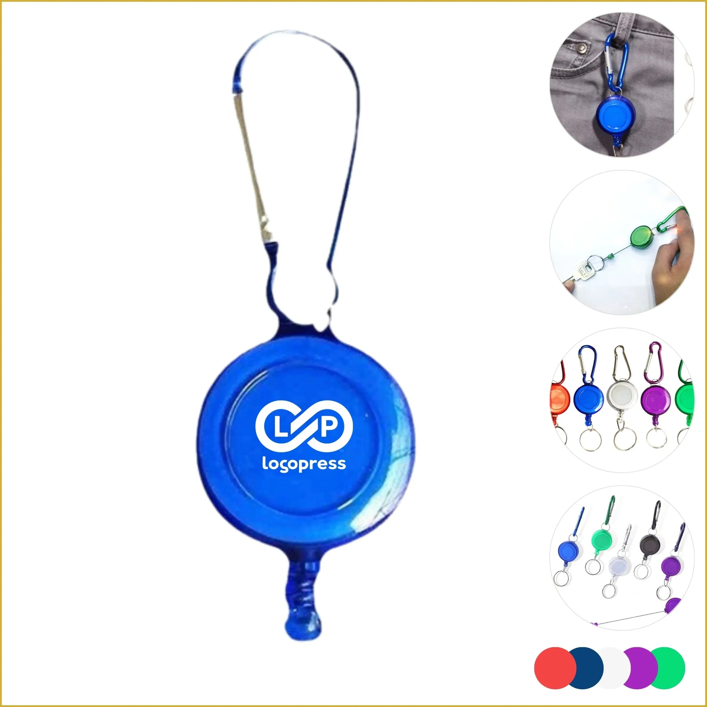 Multi-Purpose Anti-lost Buckle Retractable Reel Badge Holder