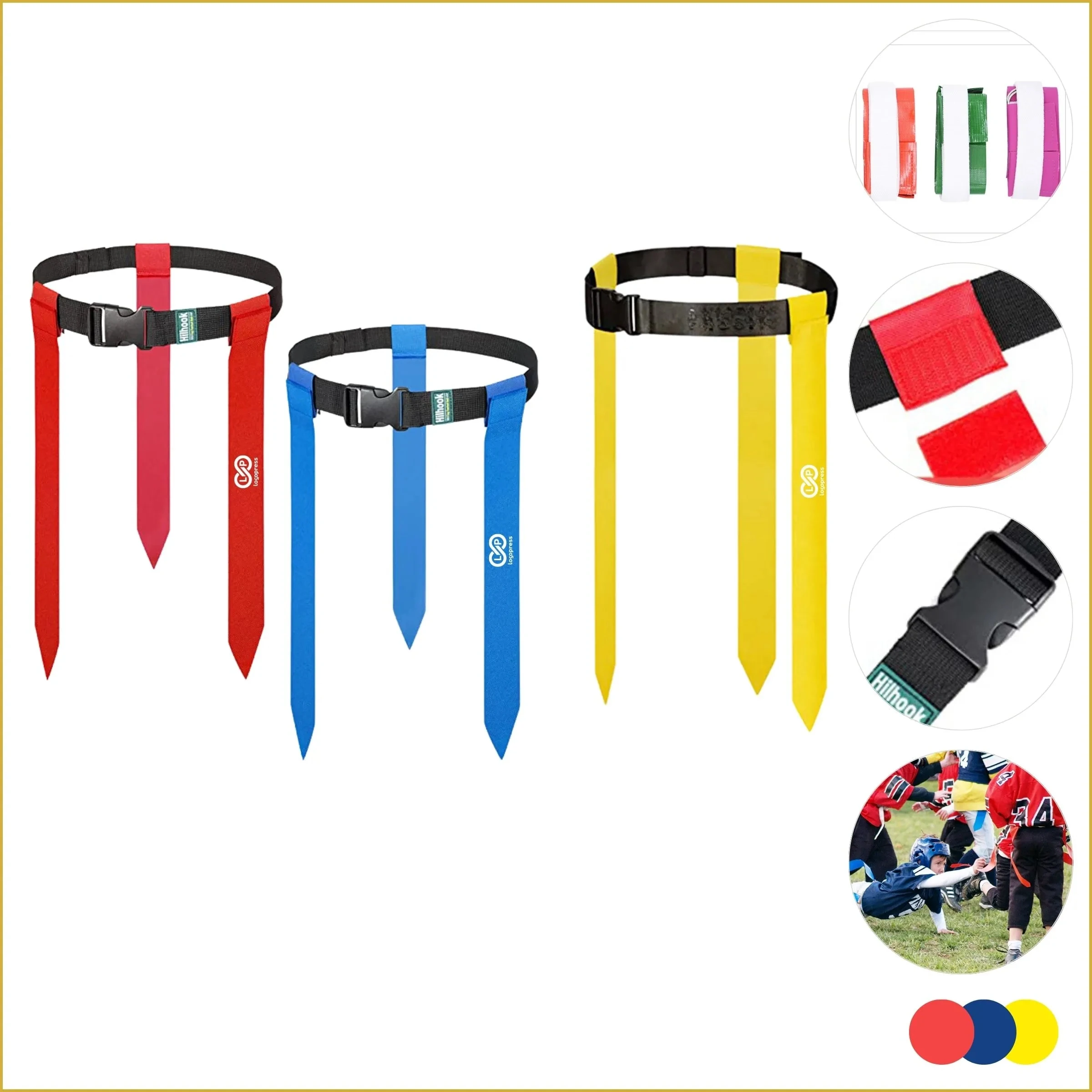 Adjustable Durable PVC Flag Football Belt for Training