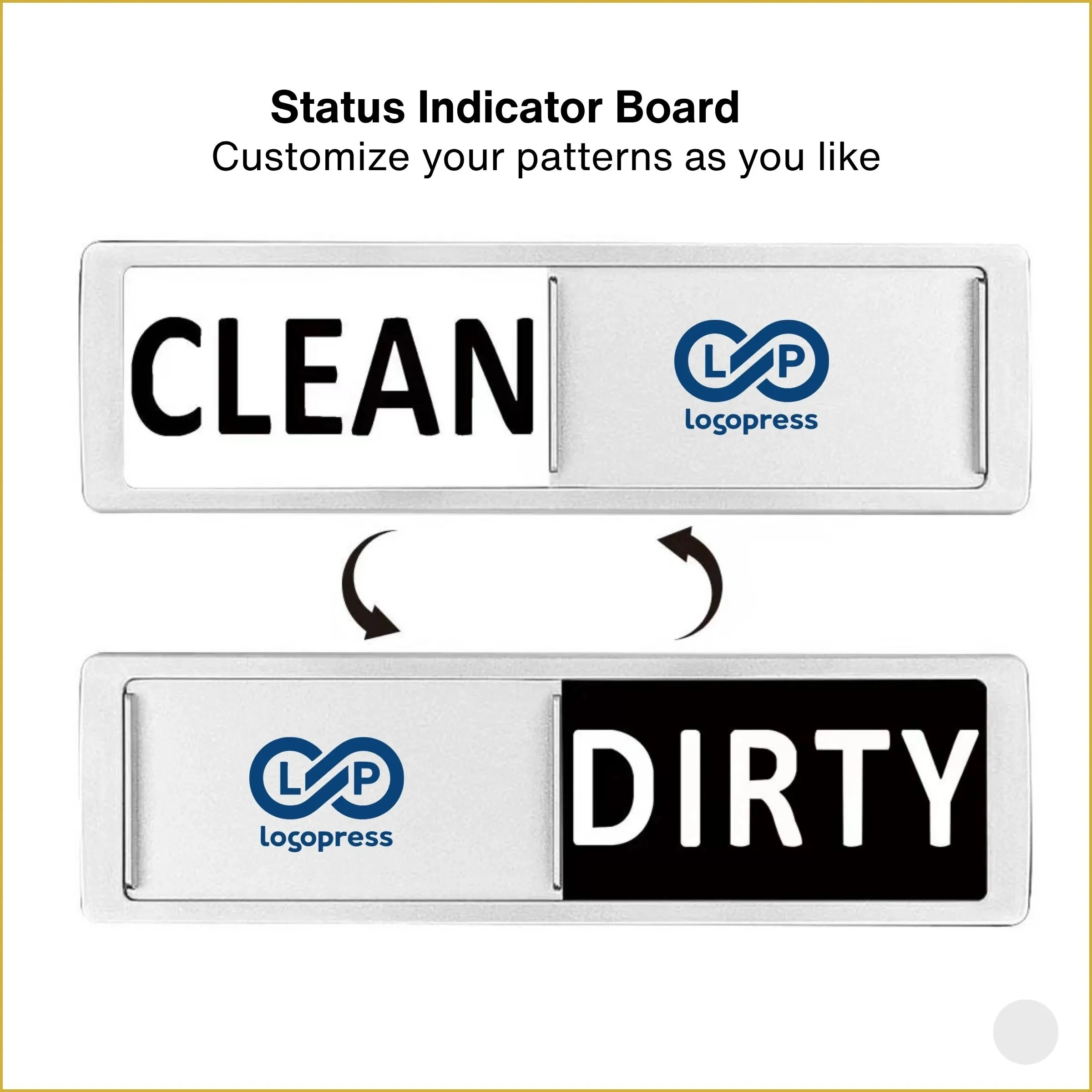 Multipurpose Clear Magnetic Sign for Kitchen and Home