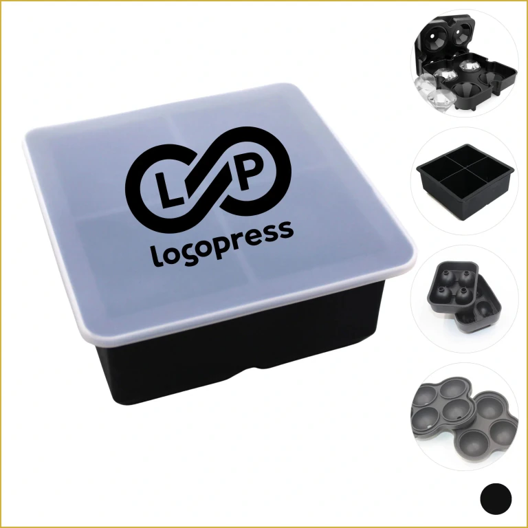 Premium Silicone 4-Compartment Ice Trays for Cocktails