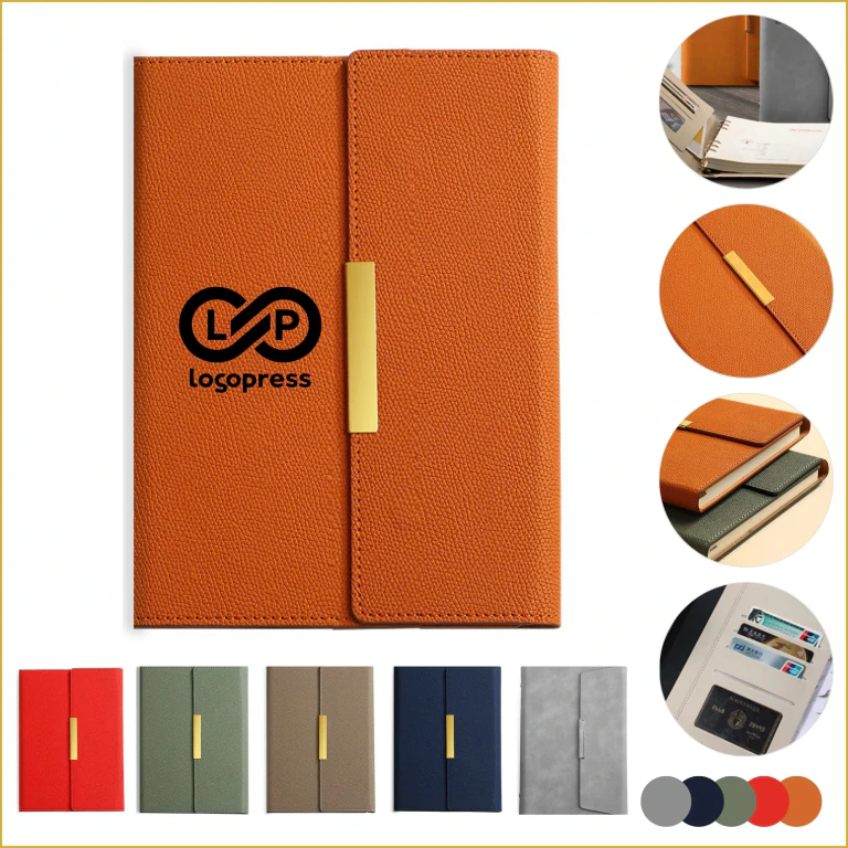 Premium Refillable Binder Notebook with Card Slots