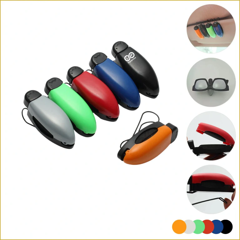 Car Sun Visor Sunglasses Holder with Card Clip