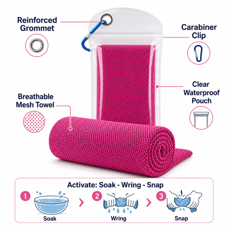 Soft Hyper-evaporative Cooling Towel, 3-Hour Chill