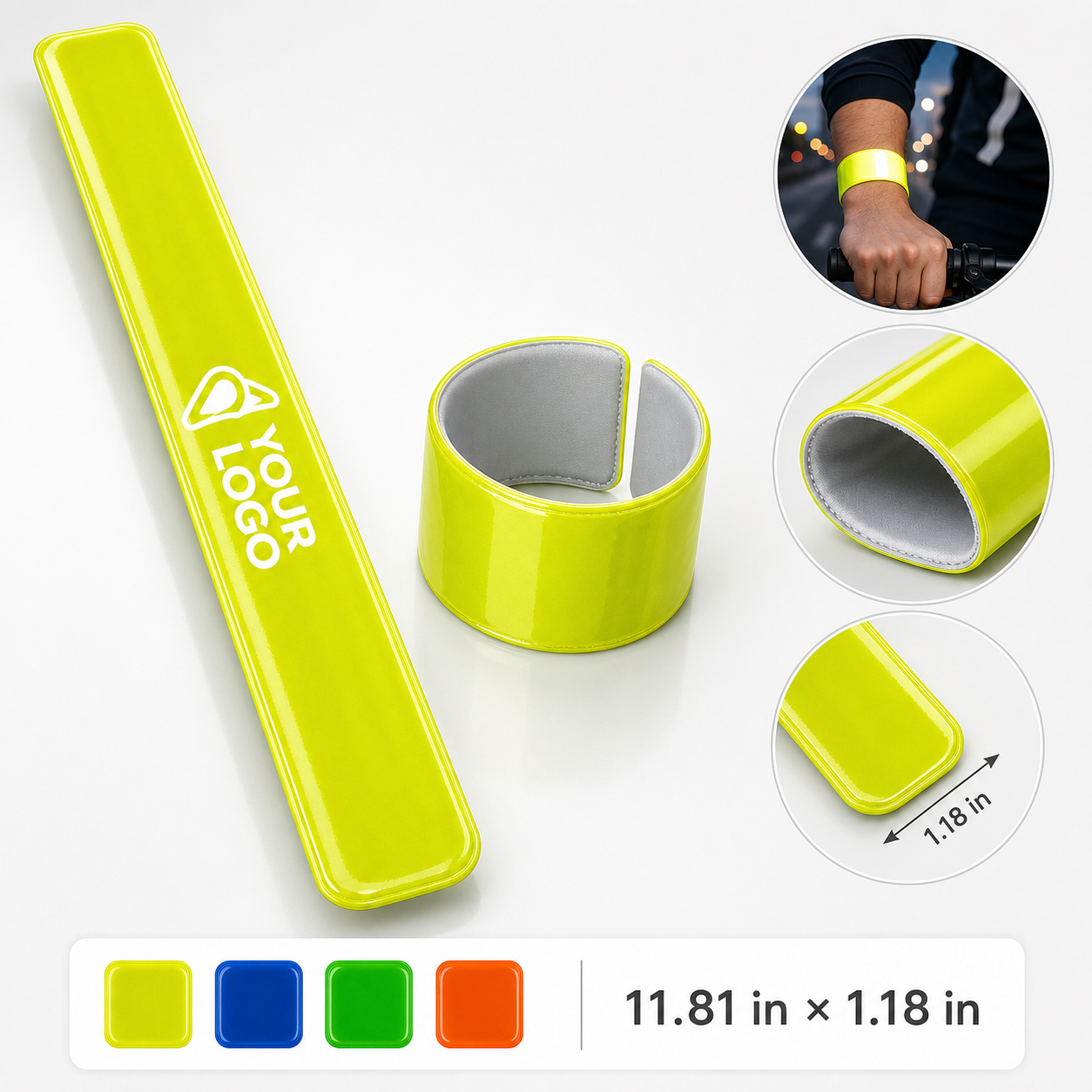 Super Bowl PVC Reflective Wrist Strap - Safety for Sports