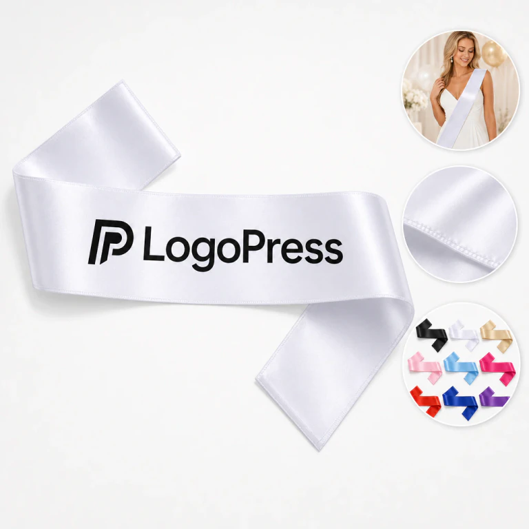 Personalized Satin Sashes for Decorations, Ideal for Parties