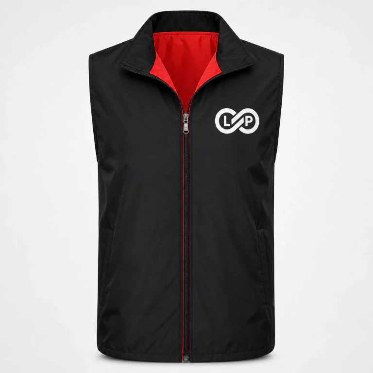 Polyester Volunteer Red Vest with Pockets