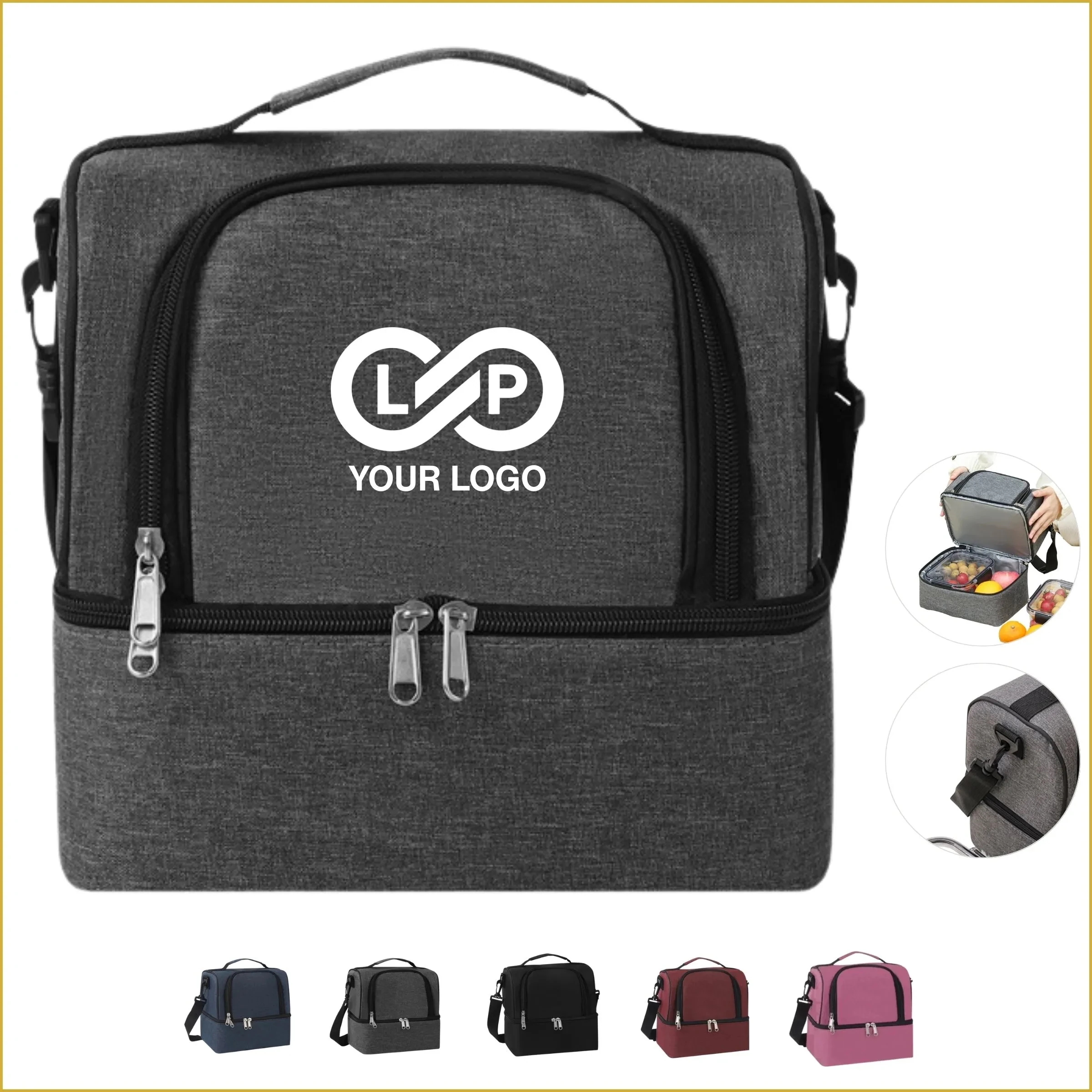 Large Capacity Insulated Lunch Bag