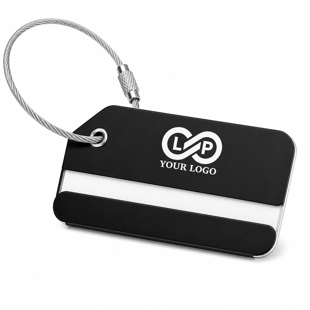 Sturdy Durable Aluminum Alloy Travel Luggage Tag - 4 Pack