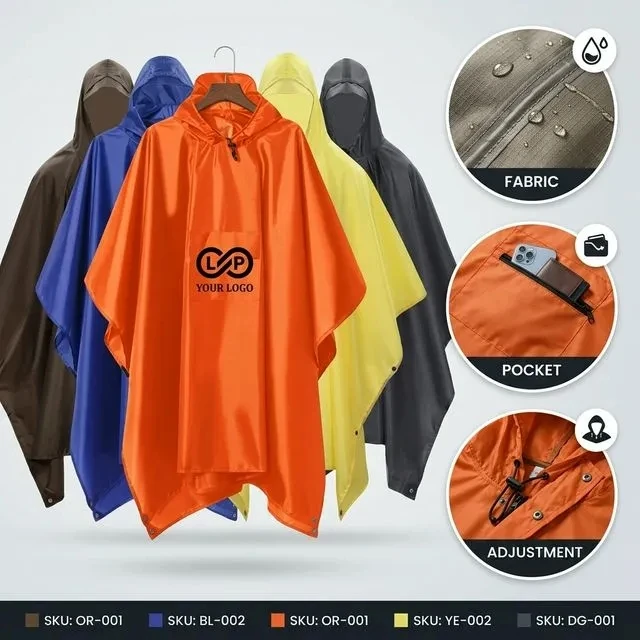 Adult Raincoat Poncho
