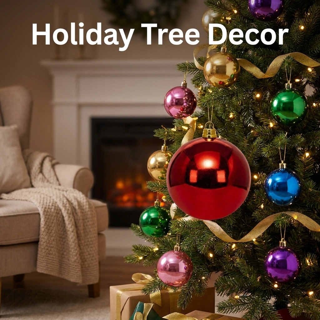Plastic Electroplating Christmas Tree Decoration Balls
