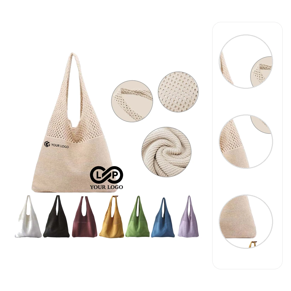 2023 Upgrade Polyester Tote Bag for Beach & Special Events