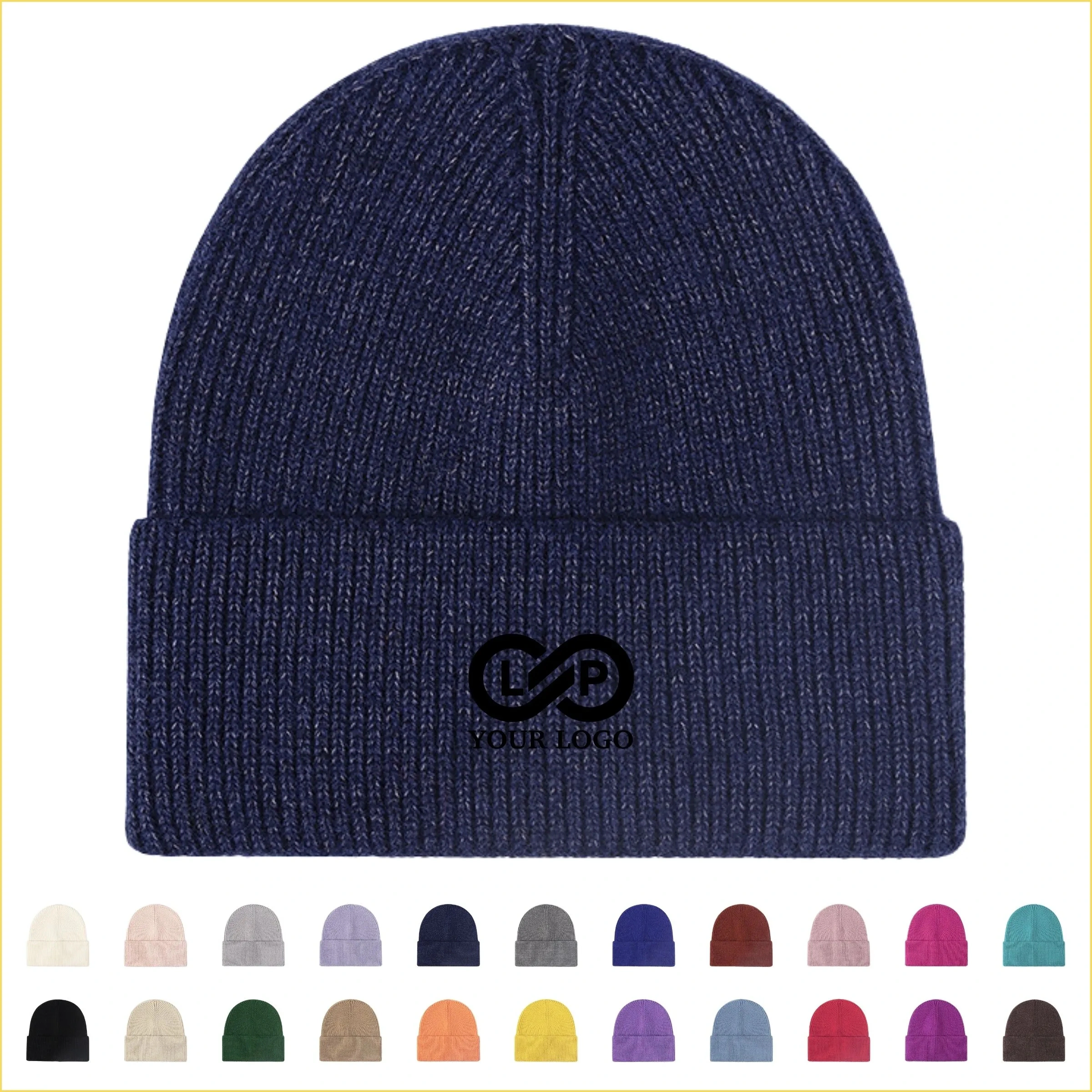 Unisex Cashmere Blend Winter Warm Beanie for Outdoor