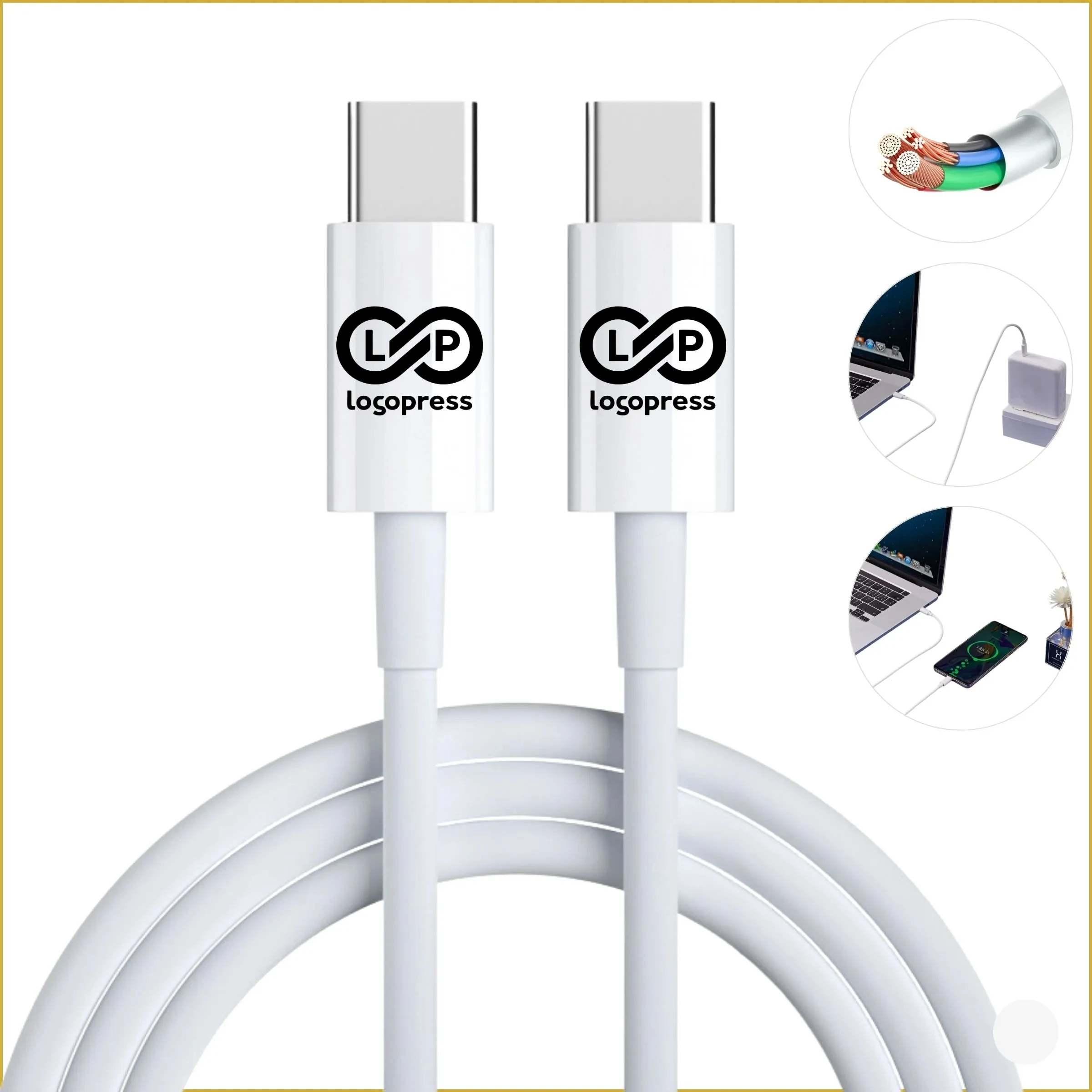 66w Fast Charging Dual-End Universal Data Cable - TPE Coated