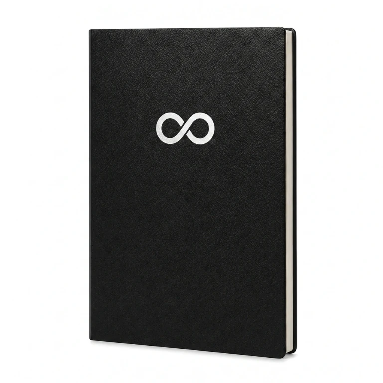 A5 Custom PU Leather Notebook, 200 Pages, Students & Pros