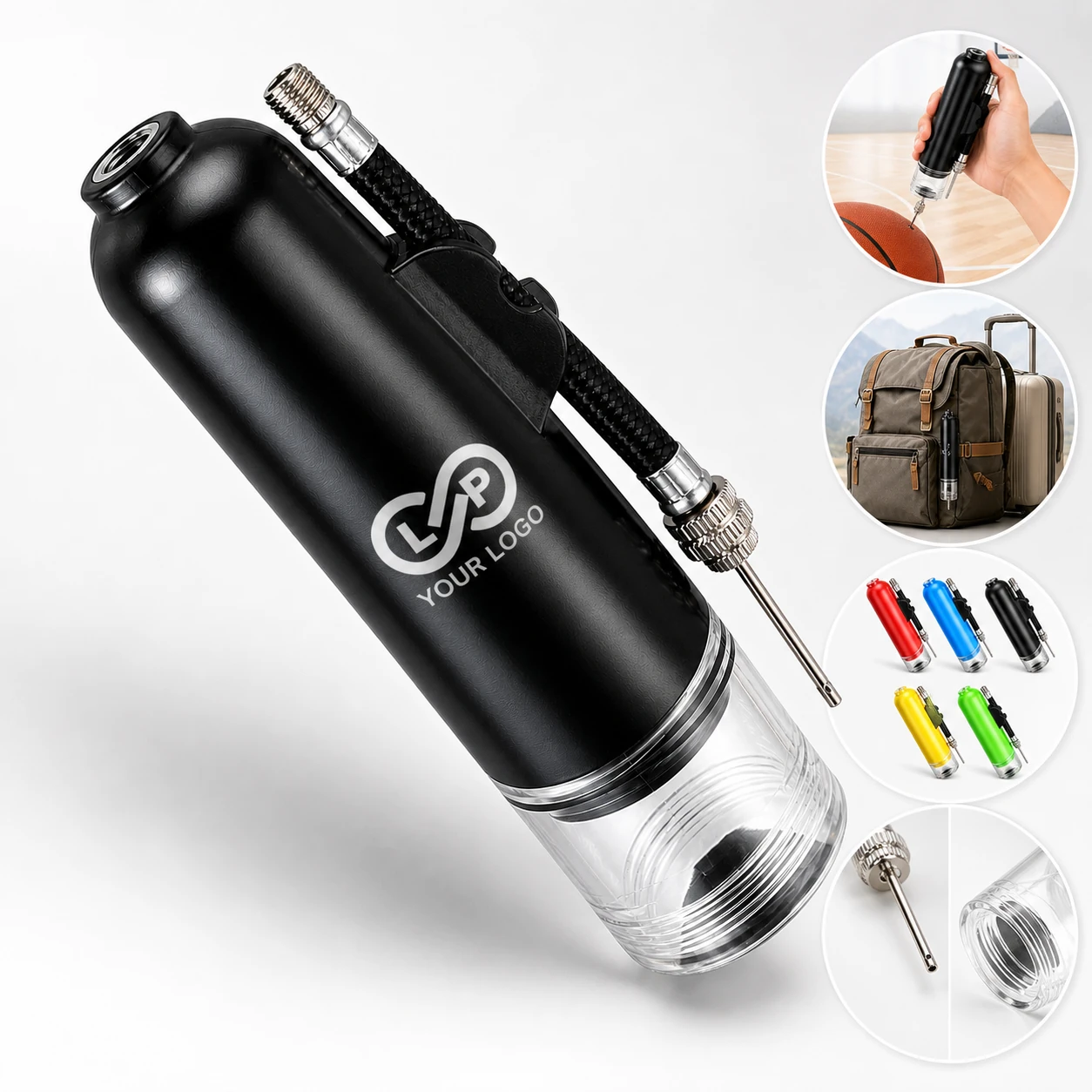 Portable Plastic Mini Ball Pump for Sports Balls