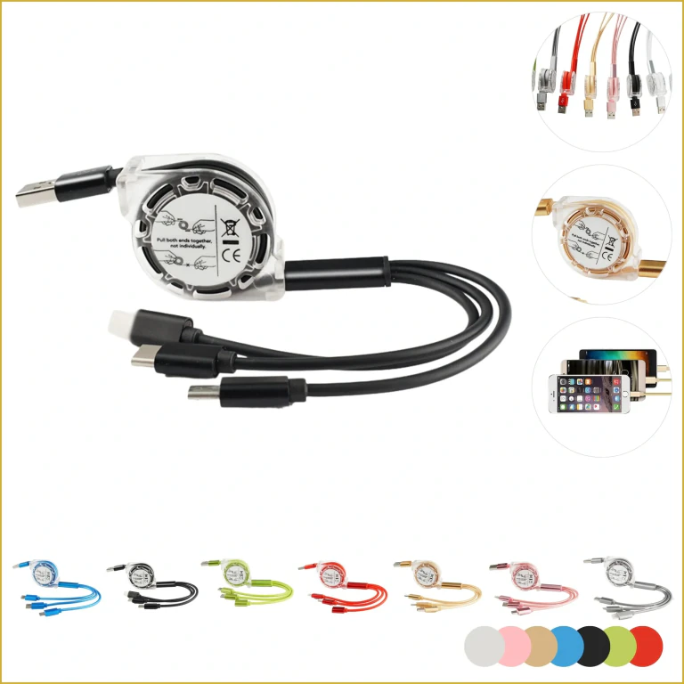 Multi Retractable Fast Charger Cord