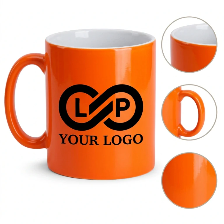 11oz Multi Color Customizable Ceramic Coffee Mug