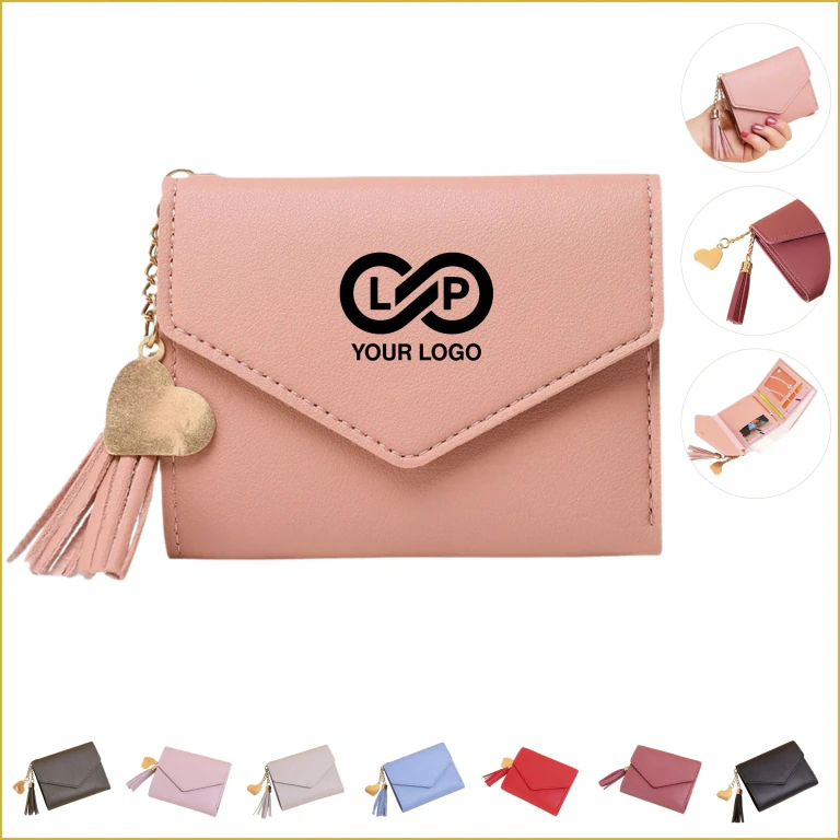 Stylish Women's Tassel Trifold Wallet