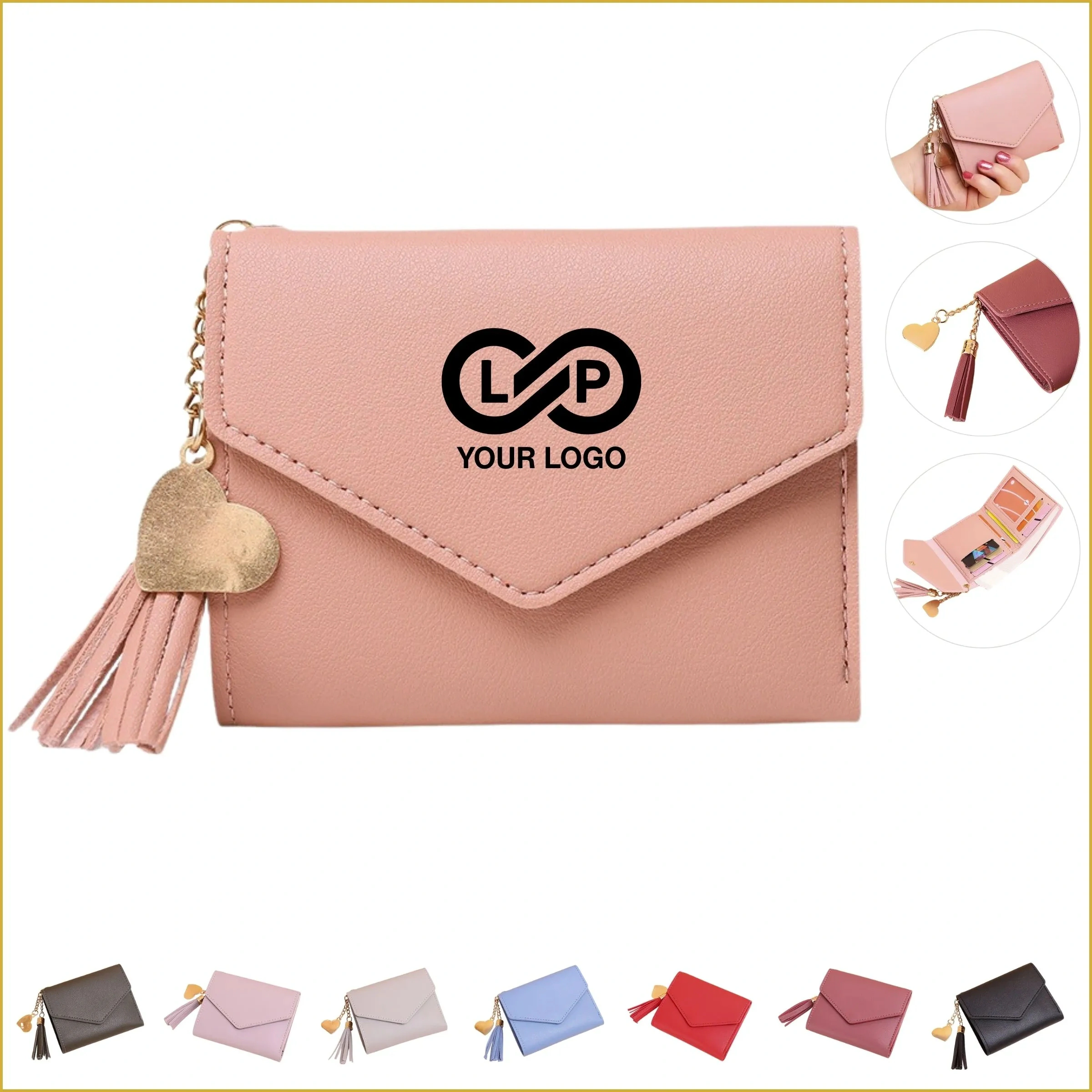 Stylish Women's Tassel Trifold Wallet