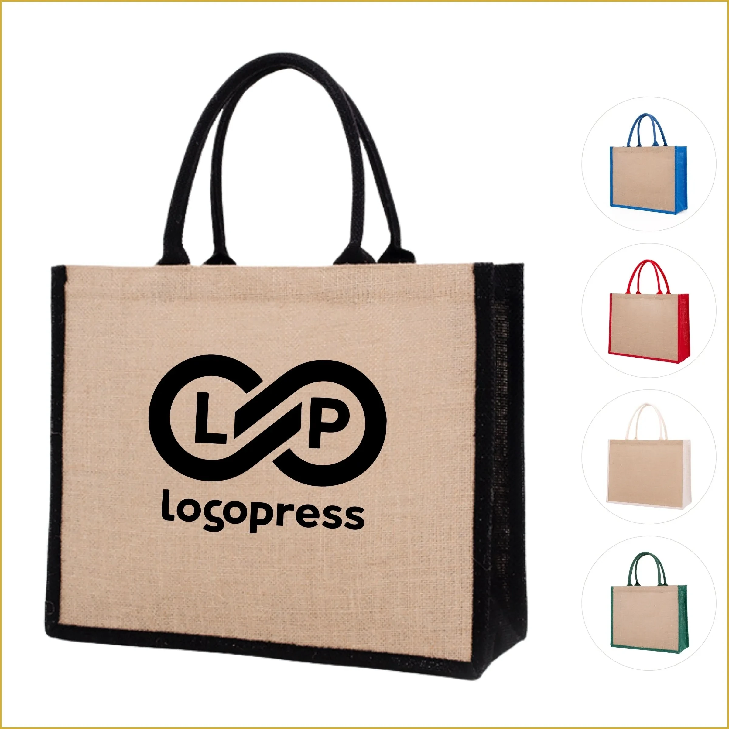 Eco-Friendly Waterproof Jute Tote Bag