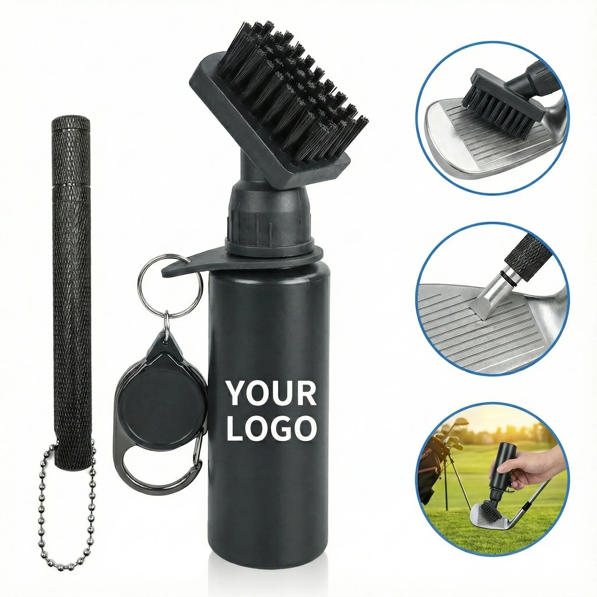 Pro Golf Club Water Brush - Fits 99% of Irons, Golf Gift