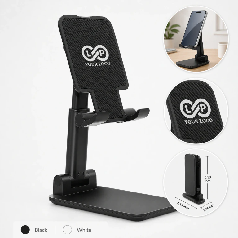 Portable Foldable ABS Phone Stand with Non - slip Foam