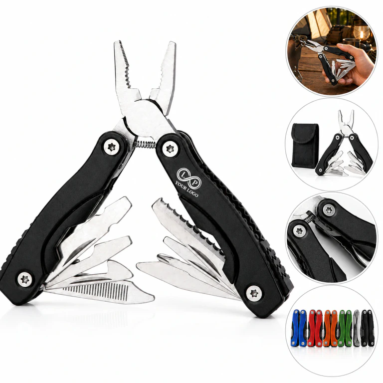 Stainless Steel 9-in-1 Multitool with Pliers, Compact