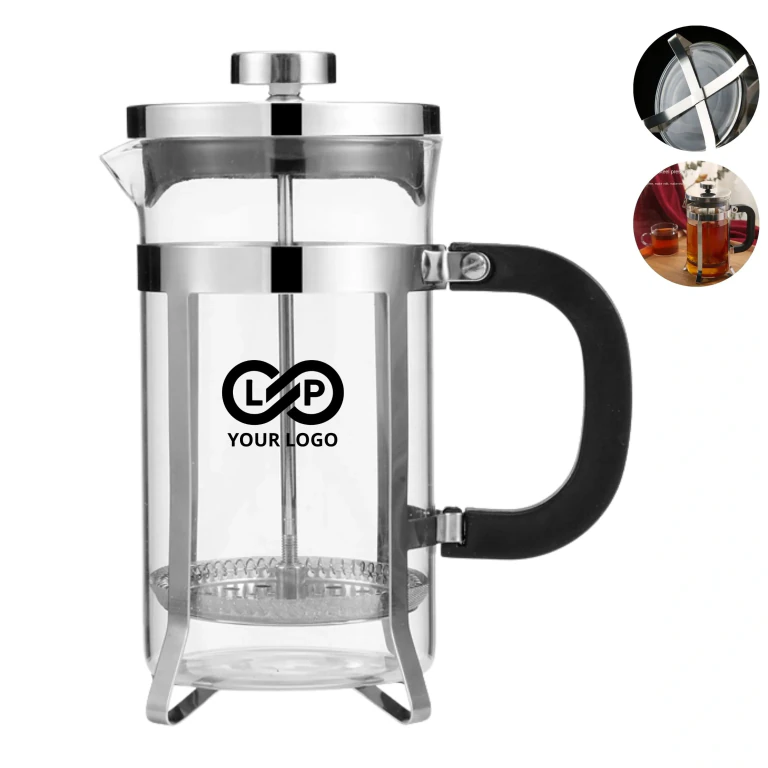 304 Heat Resistant French Press Glass Teapot