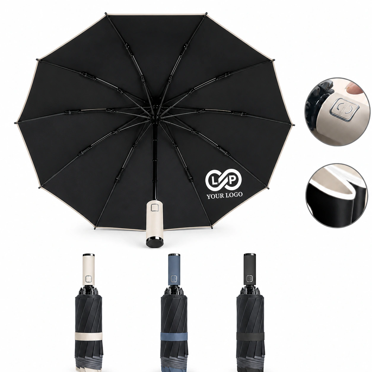 Ten-bone Reverse Automatic Sunny Umbrella