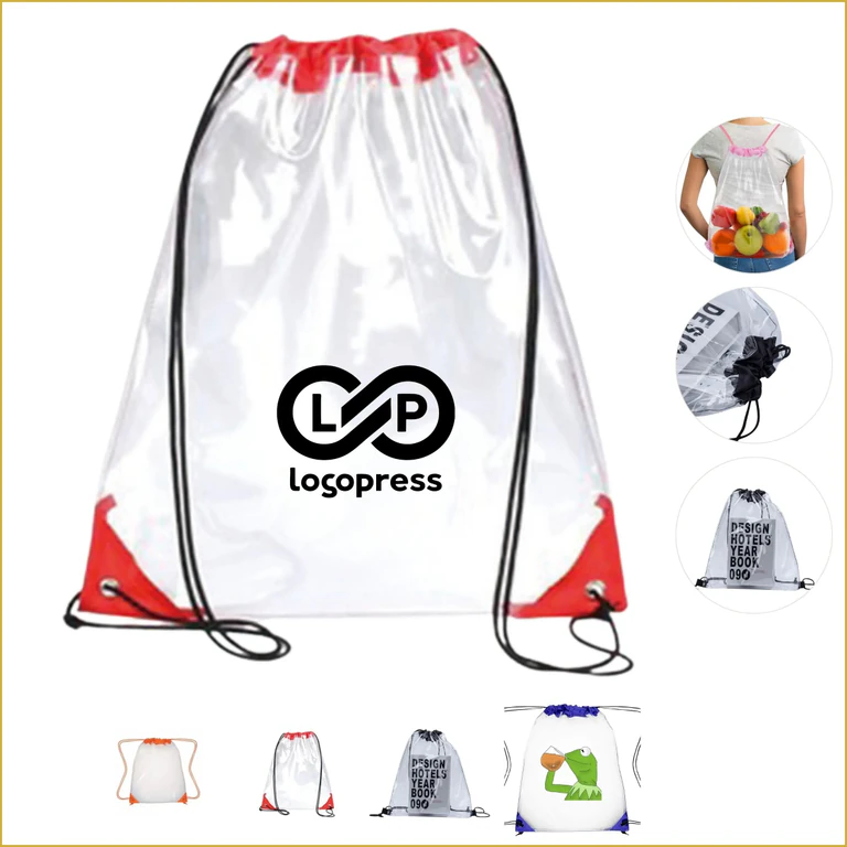 Durable Clear Drawstring Travel Bags For Easy Packing