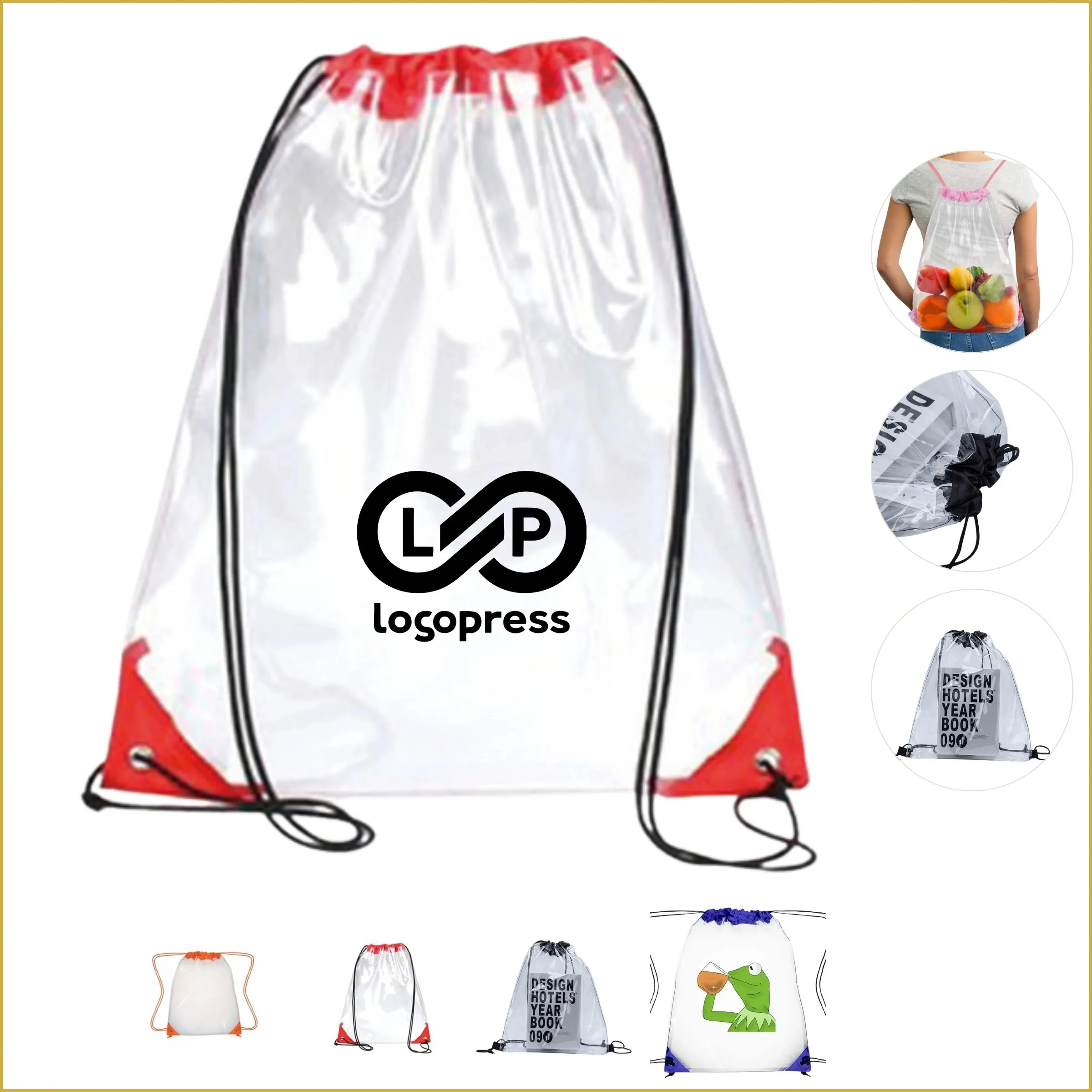 Durable Clear Drawstring Travel Bags For Easy Packing