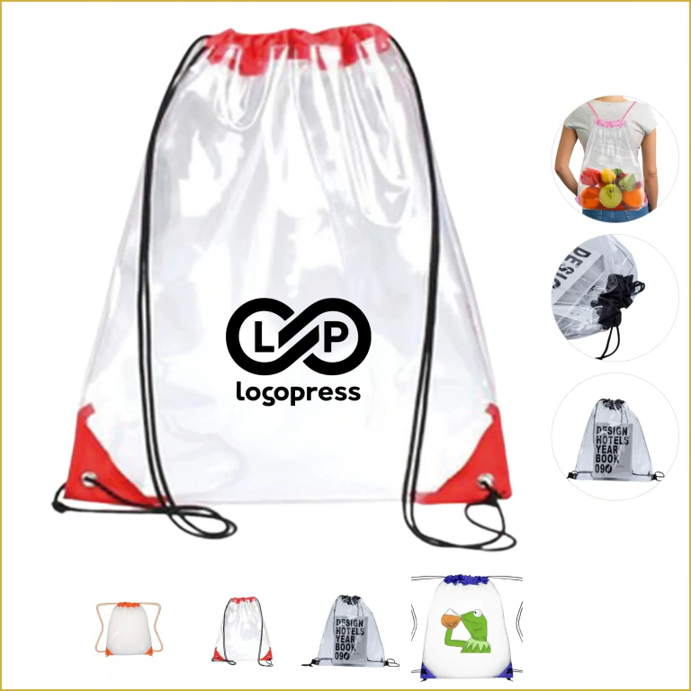 Durable Clear Drawstring Travel Bags For Easy Packing