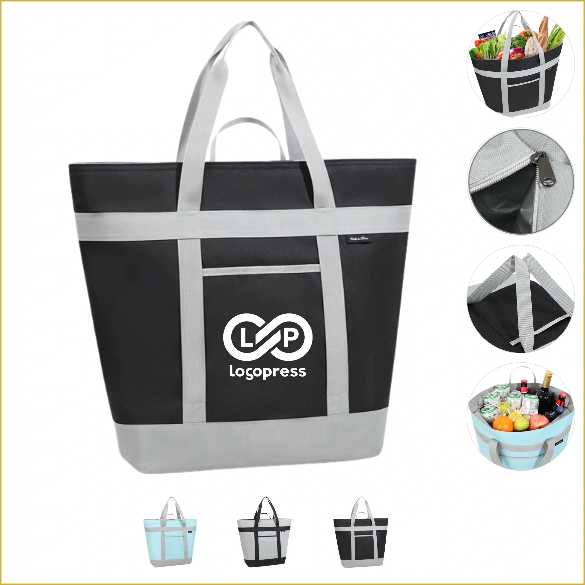 Large Capacity Picnic Fresh-Keeping Insulated Cooler Bag