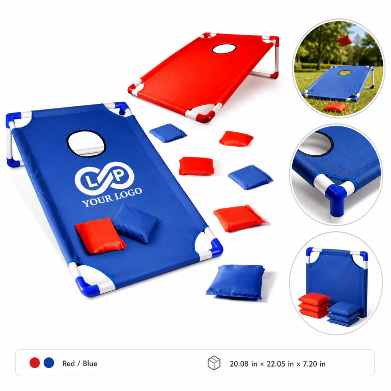 Portable Cornhole Game Set: High-Elastic, 1 Board 6 Bags
