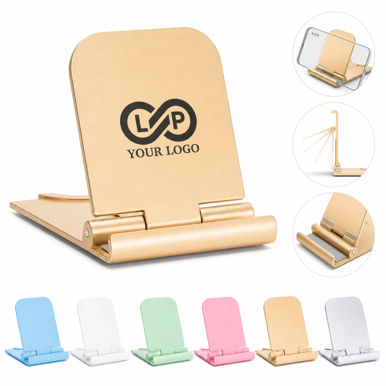 Portable Foldable ABS Phone Stand, Free Hands & Neck Strain
