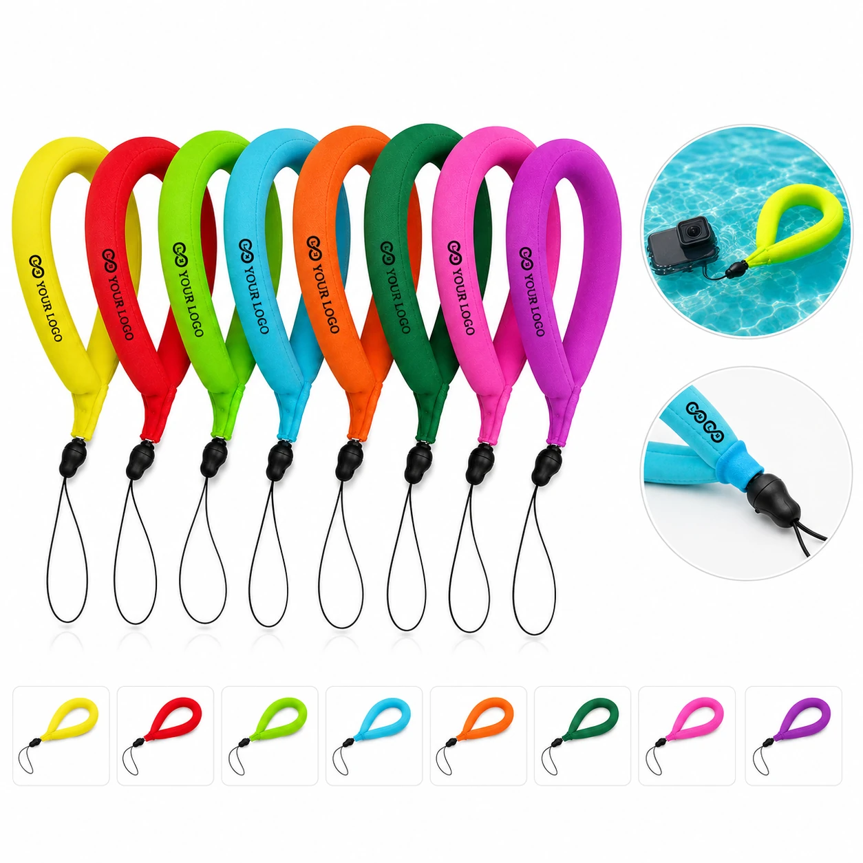 Waterproof Floating Camera Strap for Cameras and Devices