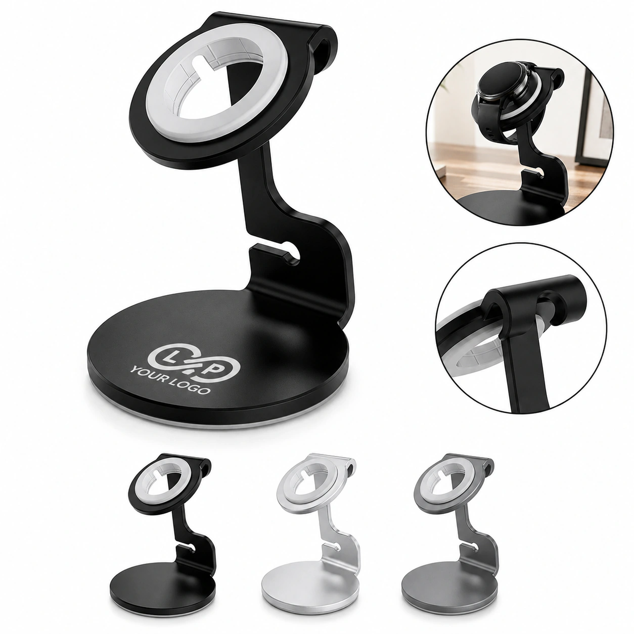 Portable Metal Smartwatch Charging Stand - Rush Service