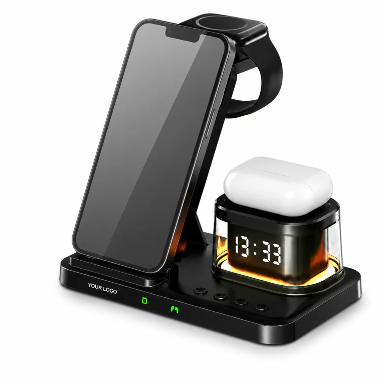 5 in 1 Foldable Wireless Fast Charger with Night Light