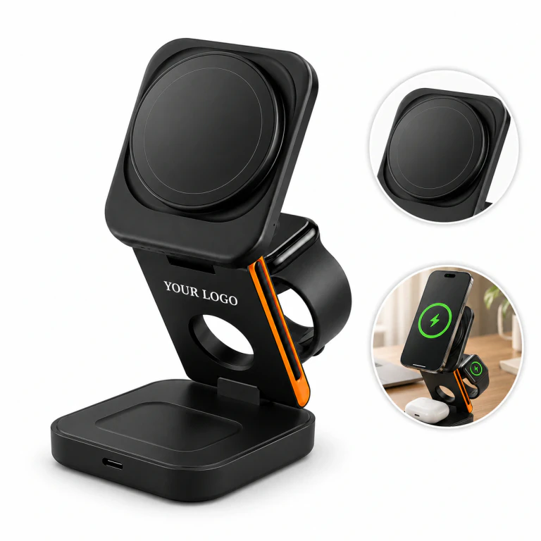 Portable Foldable 3-in-1 Magnetic Wireless Charging Station