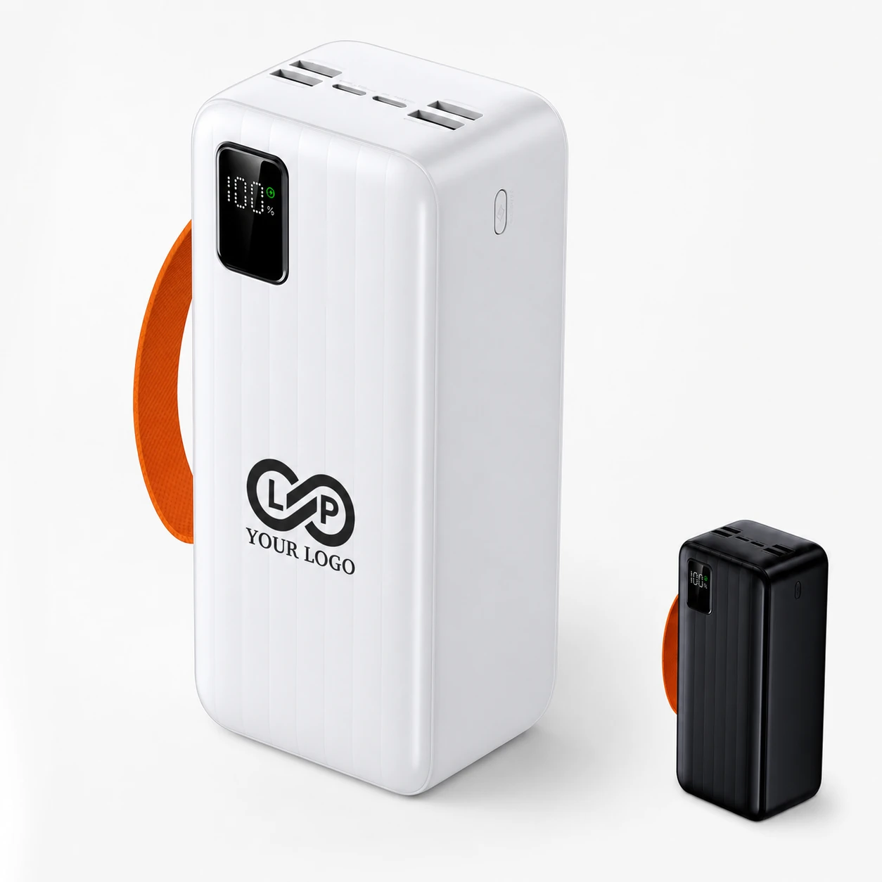 50000mAh Power Bank with Built-in Cables & Fast Charging