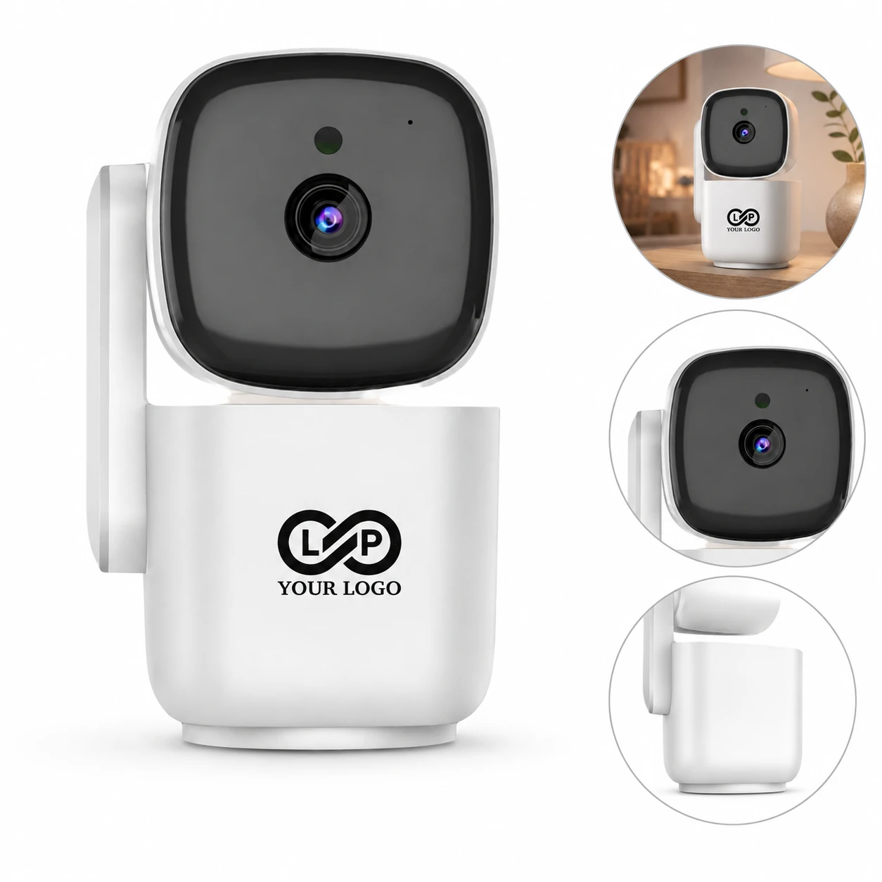 Indoor Smart Camera with Night Vision for Home Security