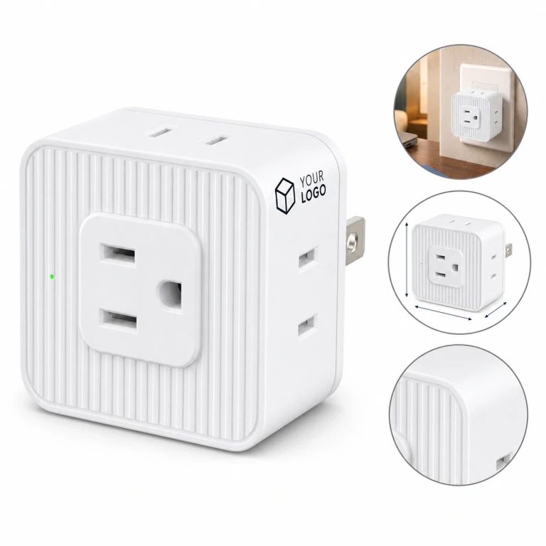 Compact US Travel Plug Adapter, Plastic
