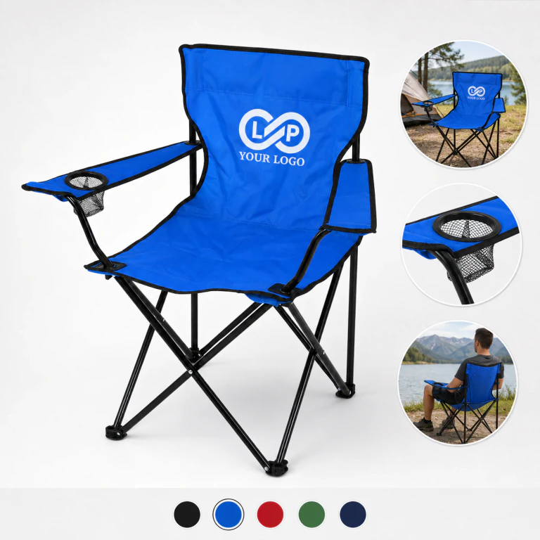 Portable Durable Collapsible Camping Chair with Cup Holder